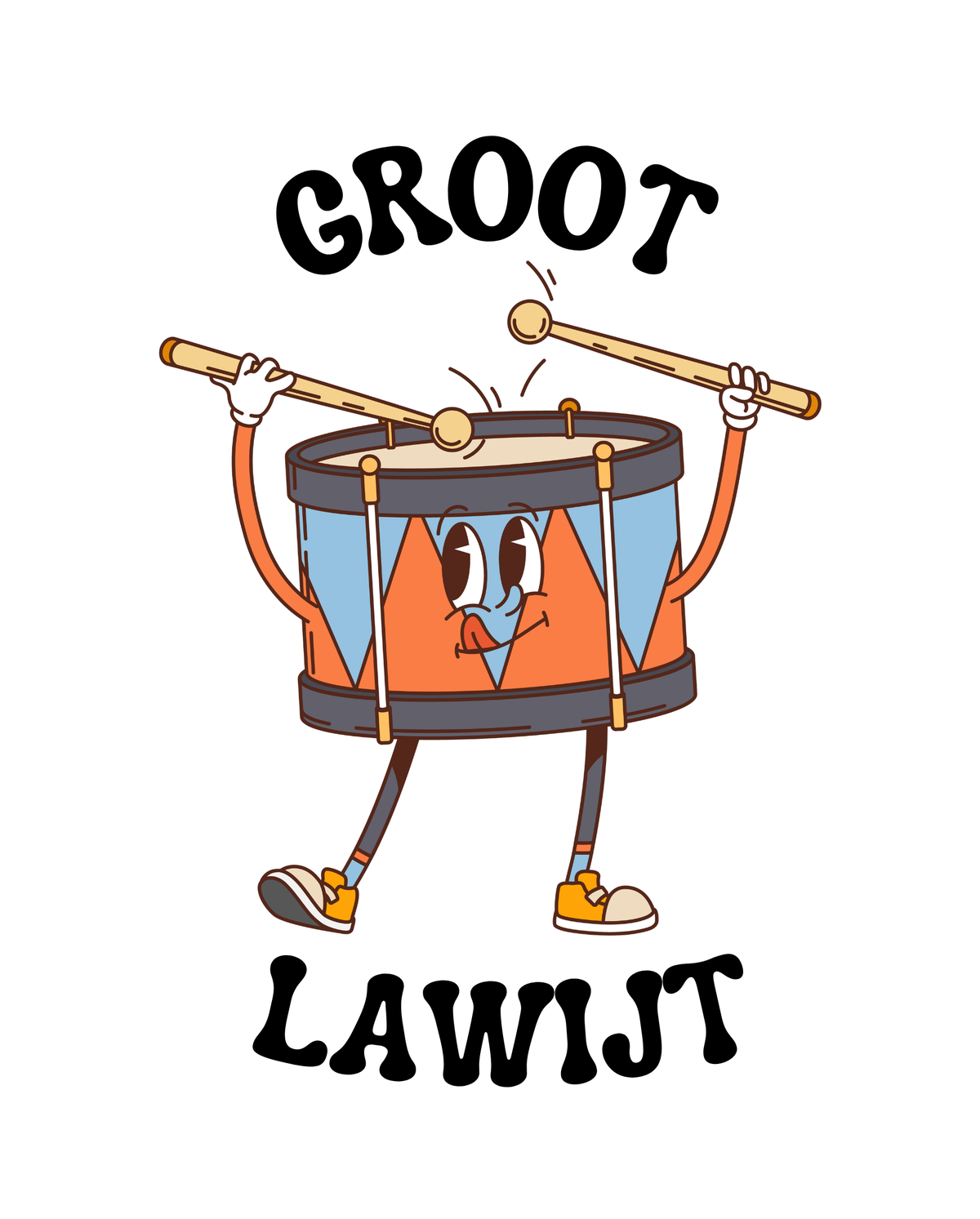 T-shirt - GROOT LAWIJT