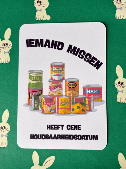 kaartje - IEMAND MISSEN