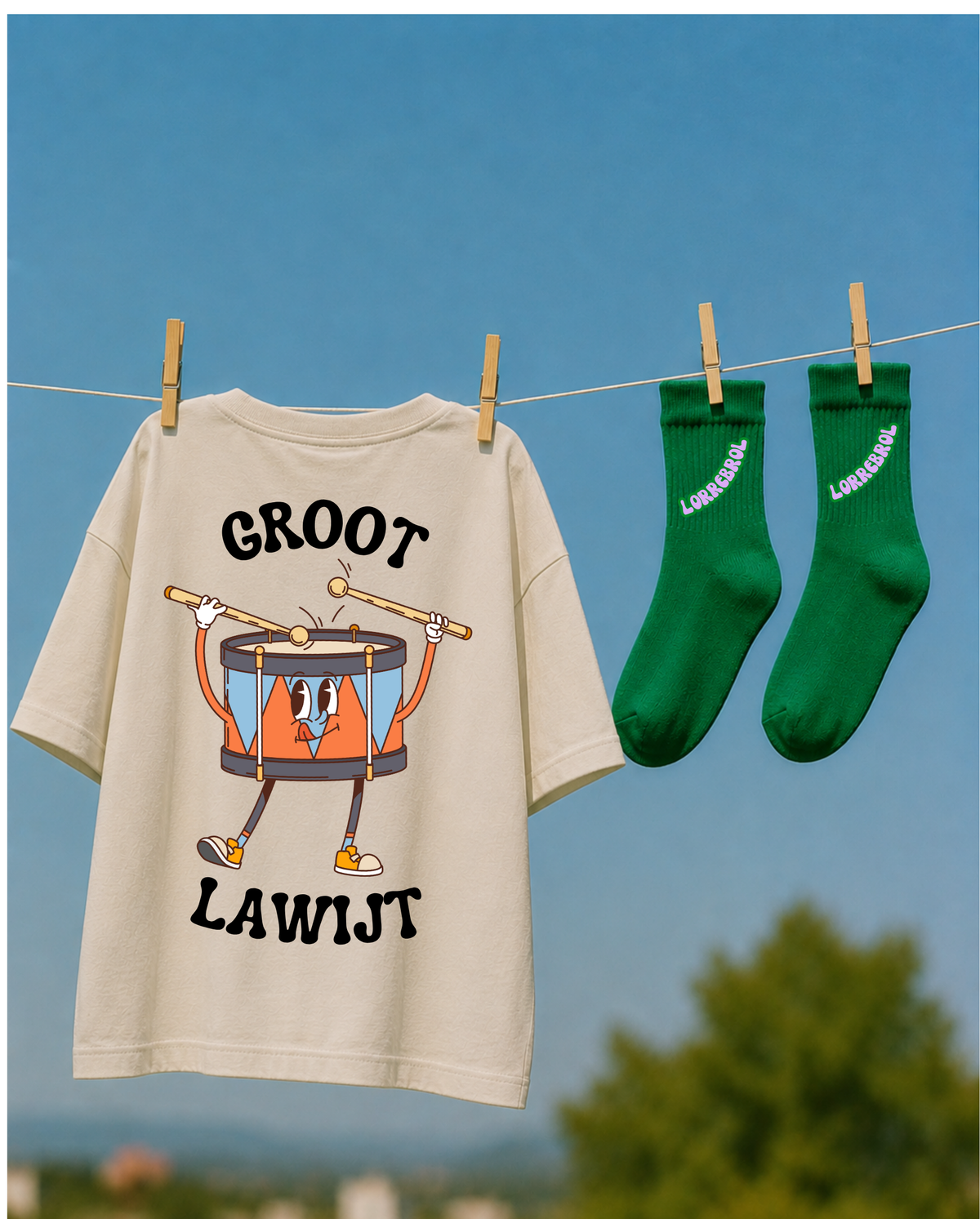 T-shirt - GROOT LAWIJT