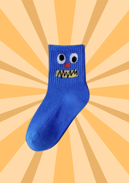 mini SOKSKE - blauw monster