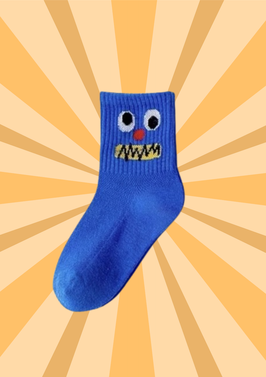 mini SOKSKE - blauw monster