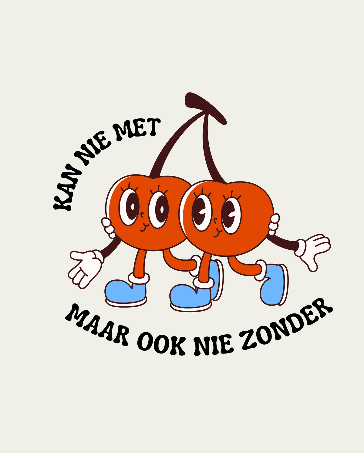 T-shirt - KAN NIE MET
