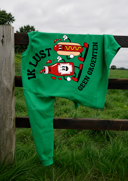 Kleurrijk truitje - LUST GEEN GROENTE