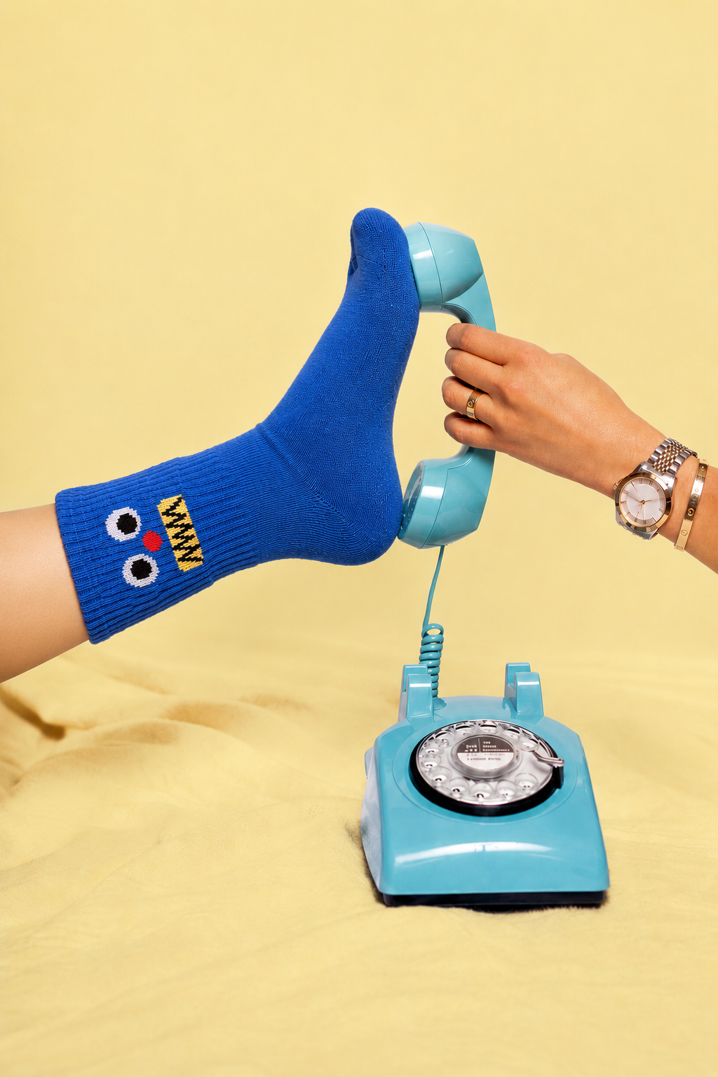 mini SOKSKE - blauw monster